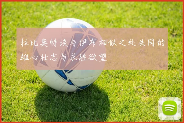 拉比奥特谈与伊布相似之处共同的雄心壮志与求胜欲望
